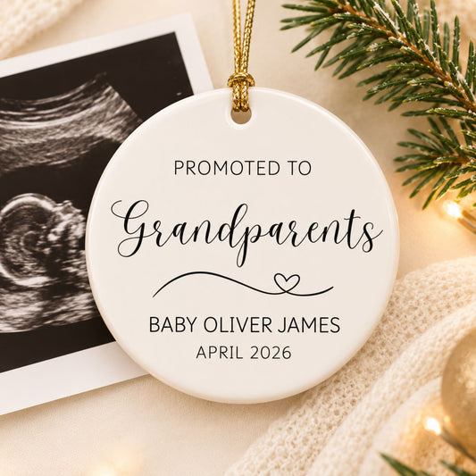 Personalized Pregnancy Announcement Ornament for Family