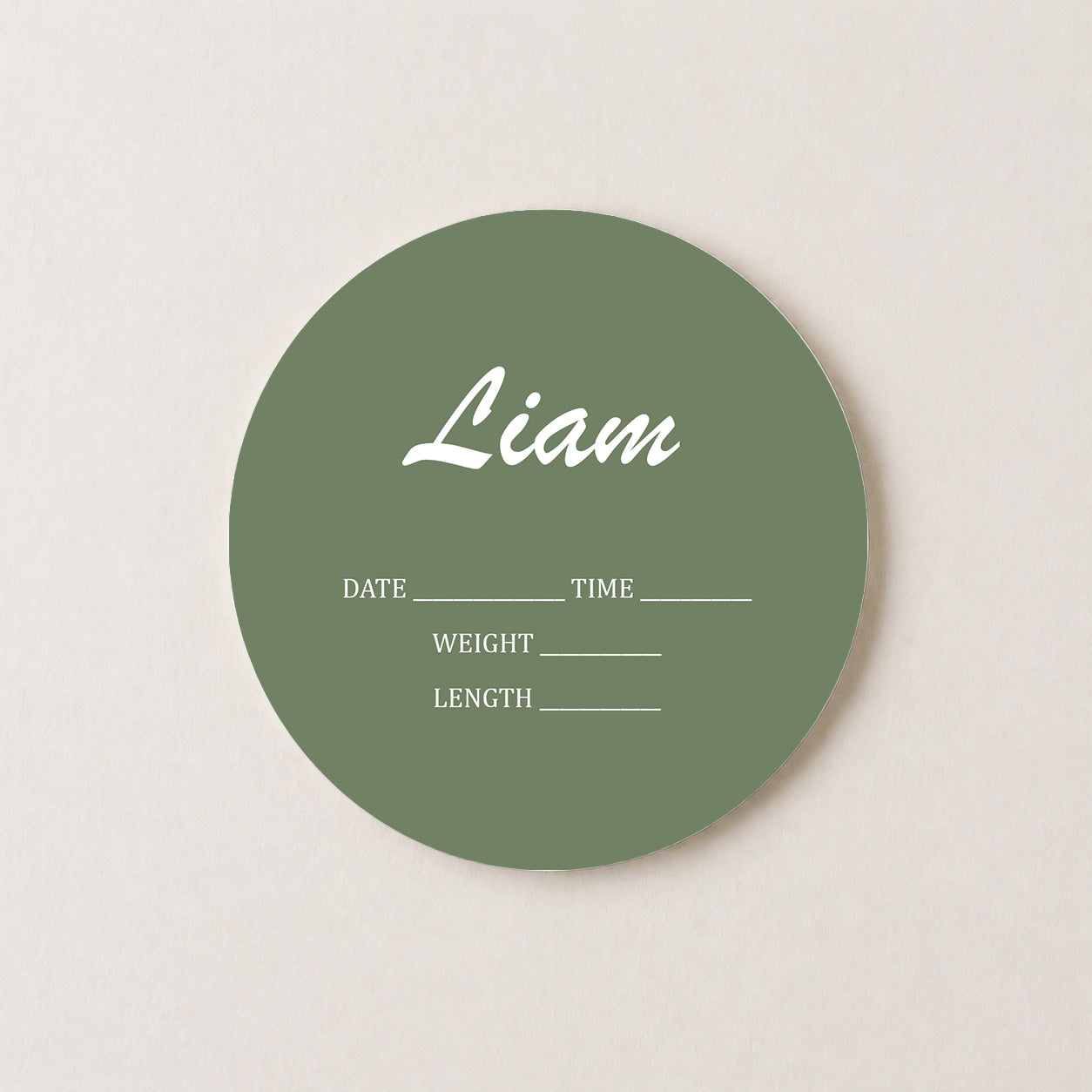 Baby Boy Arrival Sign with Name