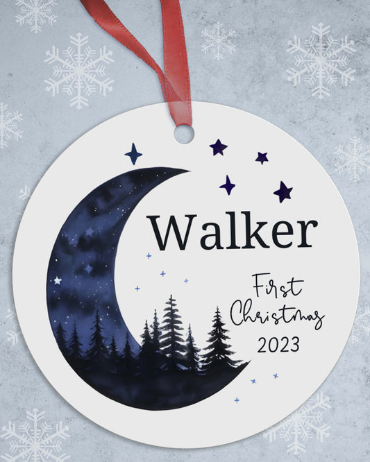 Love You to the Moon and Back - Personalized Christmas Ornaments