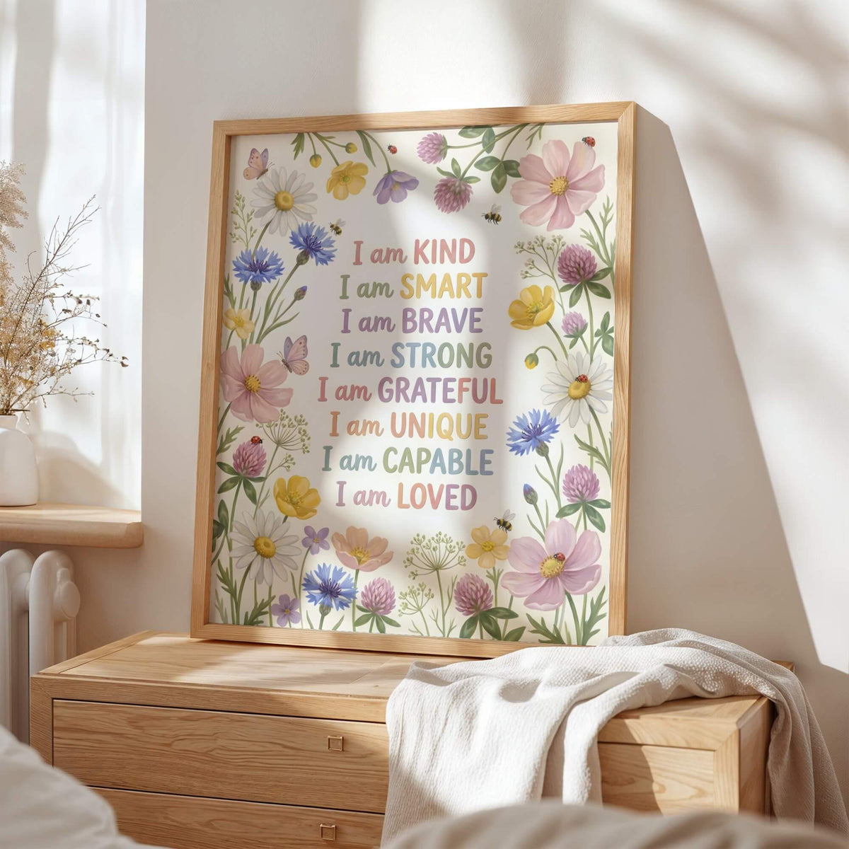 Wildflower Meadow Affirmation Print for Kids (Digital Download)