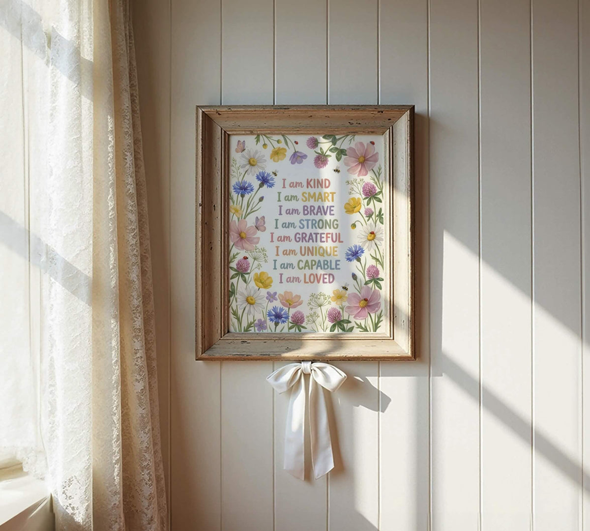 Wildflower Meadow Affirmation Print for Kids (Digital Download)
