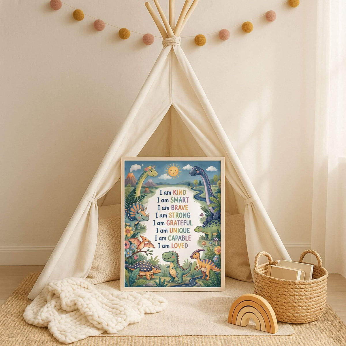 Dinosaur Affirmation Poster for Kids (Digital Download)