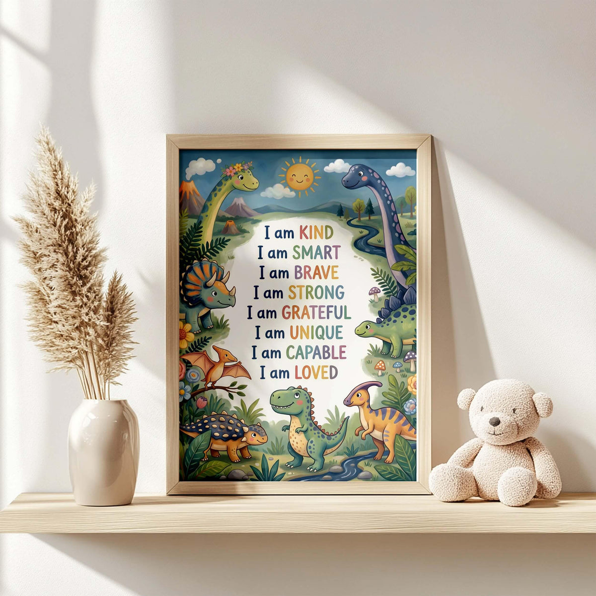 Dinosaur Affirmation Poster for Kids (Digital Download)