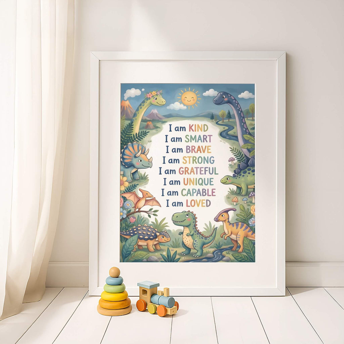 Dinosaur Affirmation Poster for Kids (Digital Download)