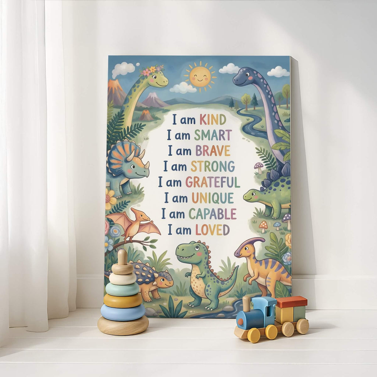 Dinosaur Affirmation Poster for Kids (Digital Download)