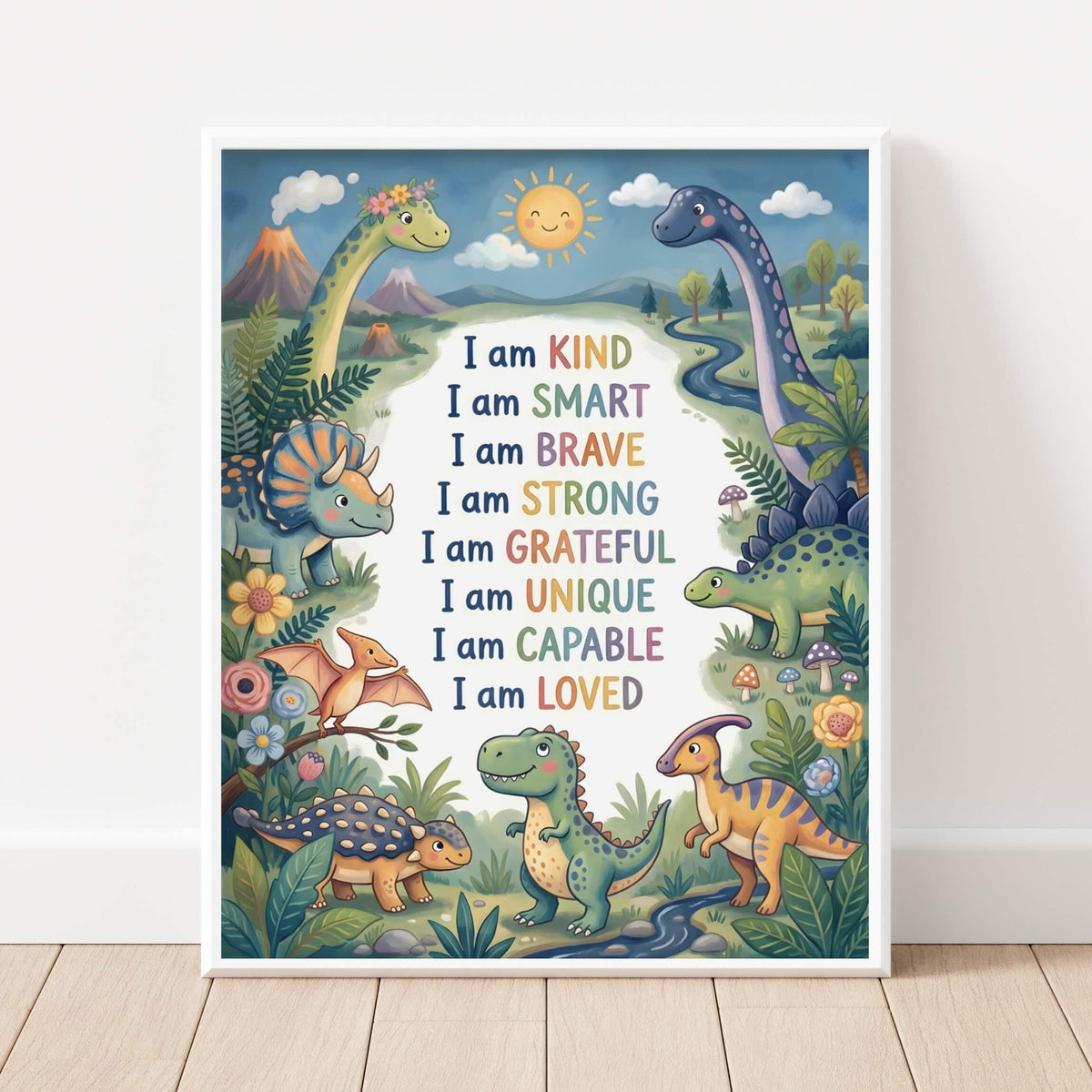 Dinosaur Affirmation Poster for Kids (Digital Download)