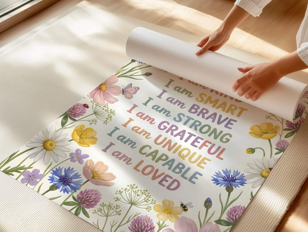 Wildflower Meadow Affirmation Print for Kids (Digital Download)