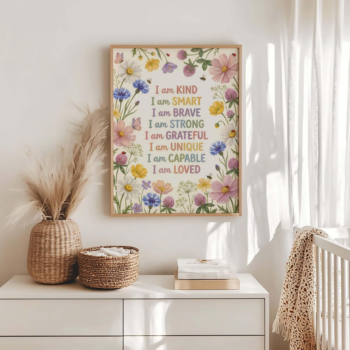 Wildflower Meadow Affirmation Print for Kids (Digital Download)