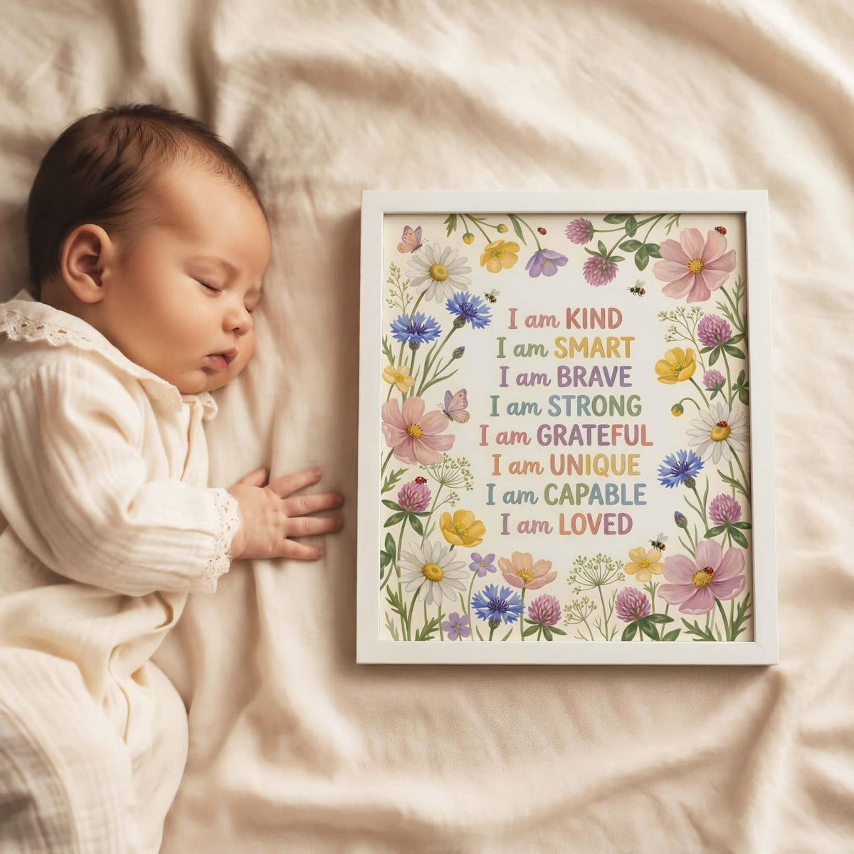 Wildflower Meadow Affirmation Print for Kids (Digital Download)