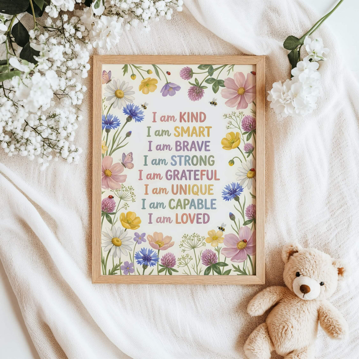 Wildflower Meadow Affirmation Print for Kids (Digital Download)