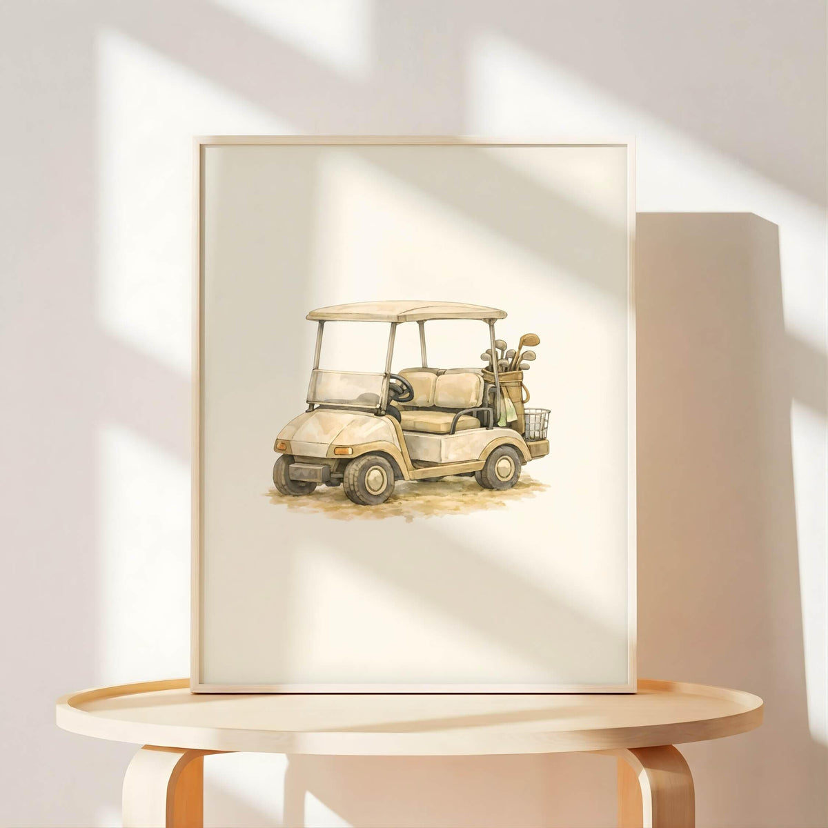 Golf Teddy Bear Nursery Prints, Set of 6 (Digital Download)
