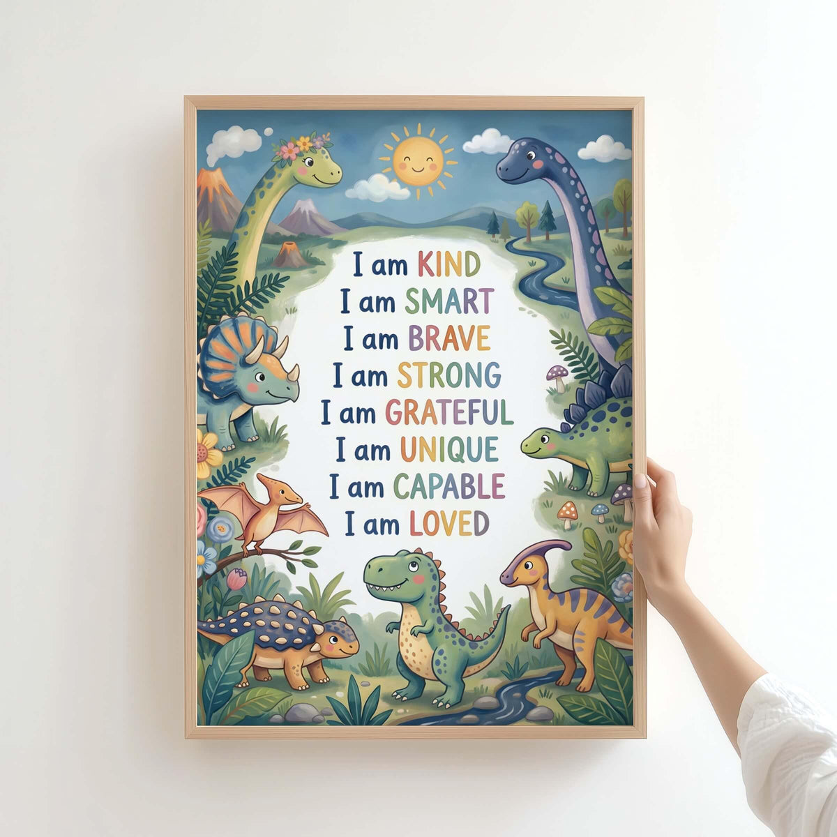 Dinosaur Affirmation Poster for Kids (Digital Download)
