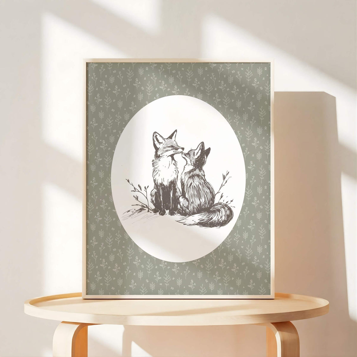 Vintage Sketch Woodland Nursery Prints, Set of 6 (Digital Download)