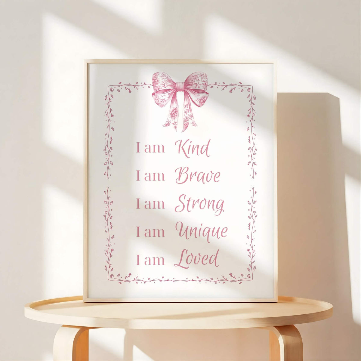 Pink Toile Cowgirl Nursery Wall Art with Initial (Digital Download)