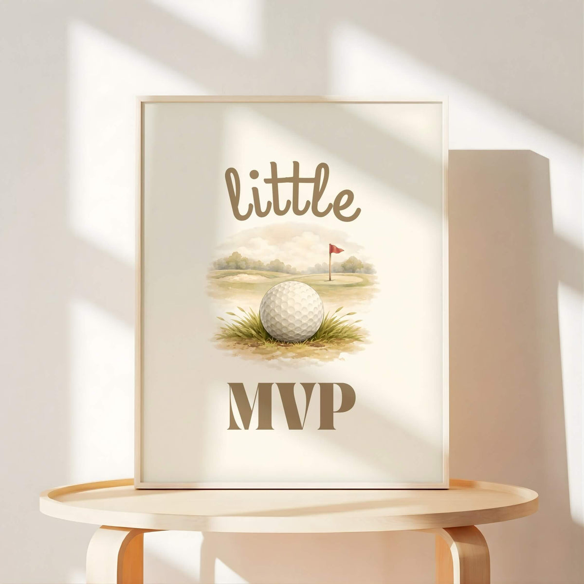 Golf Teddy Bear Nursery Prints, Set of 6 (Digital Download)