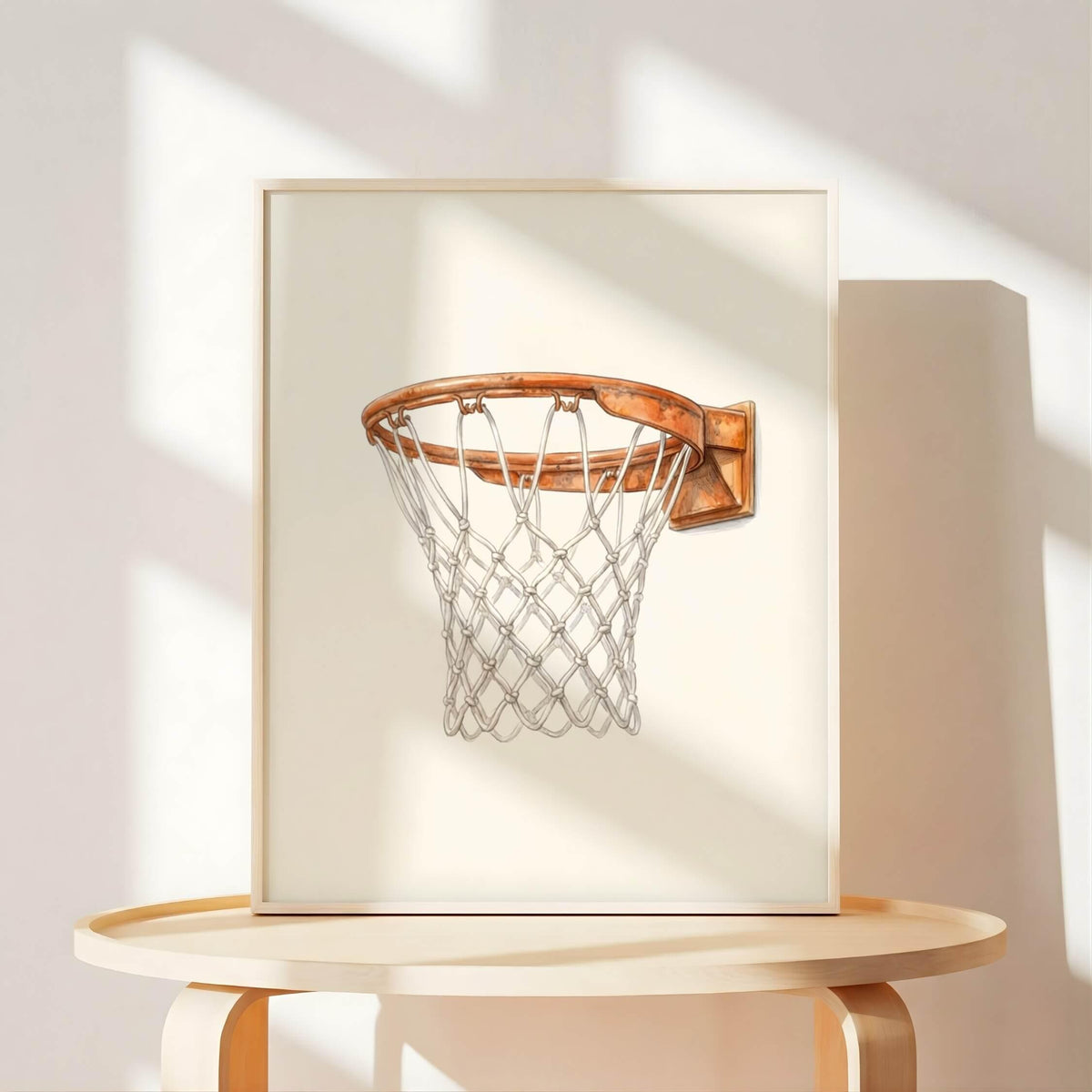 Basketball Teddy Bear Prints, Set of 6 (Digital Download)