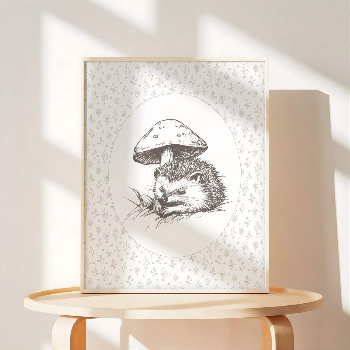 Vintage Sketch Woodland Nursery Prints, Set of 6 (Digital Download)