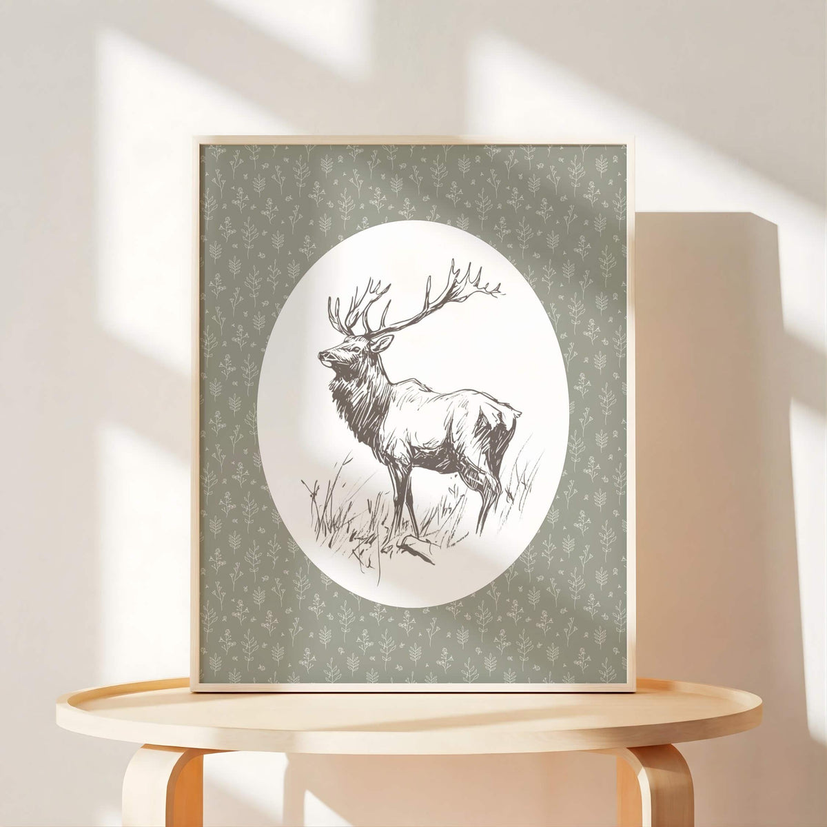 Vintage Sketch Woodland Nursery Prints, Set of 6 (Digital Download)