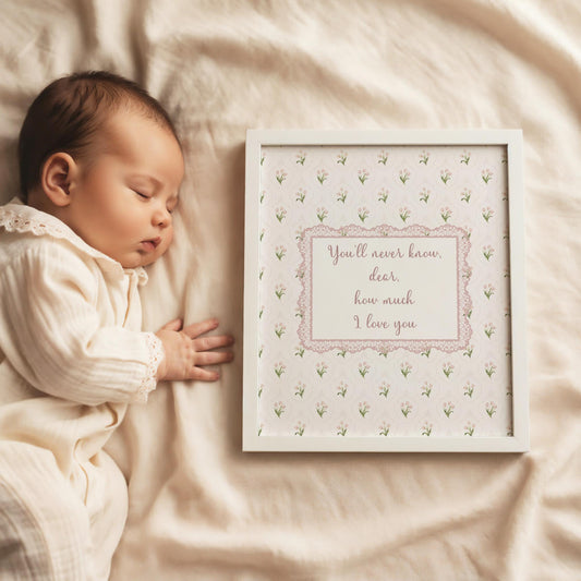 You'll Never Know Dear Print, Pink Tulip Floral (Digital Download)