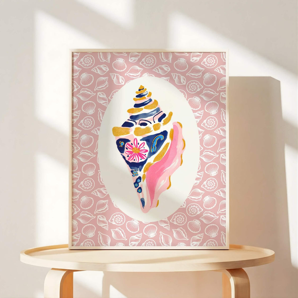 Pink Coastal Nursery Prints, Set of 6 (Digital Download)