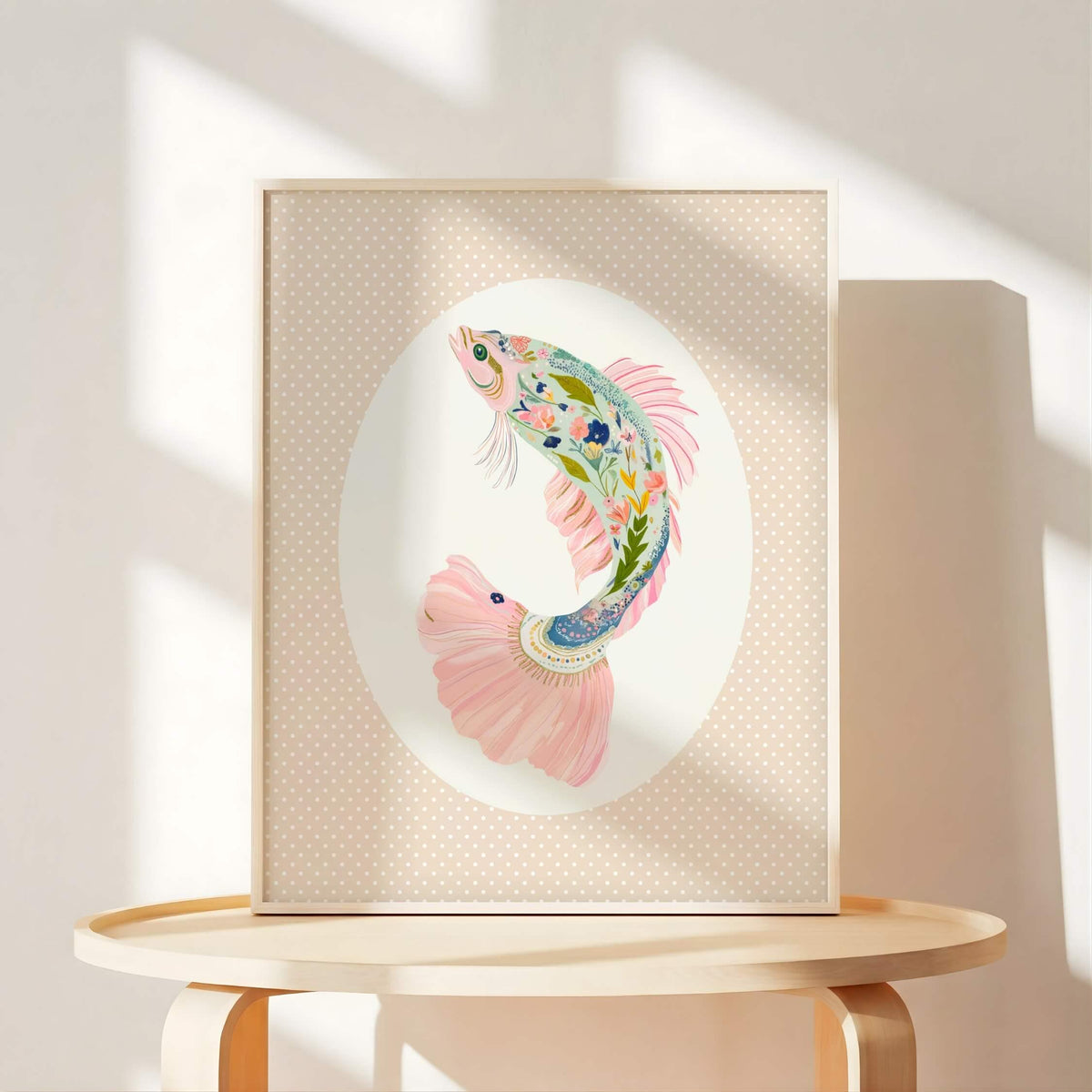 Pink Coastal Nursery Prints, Set of 6 (Digital Download)