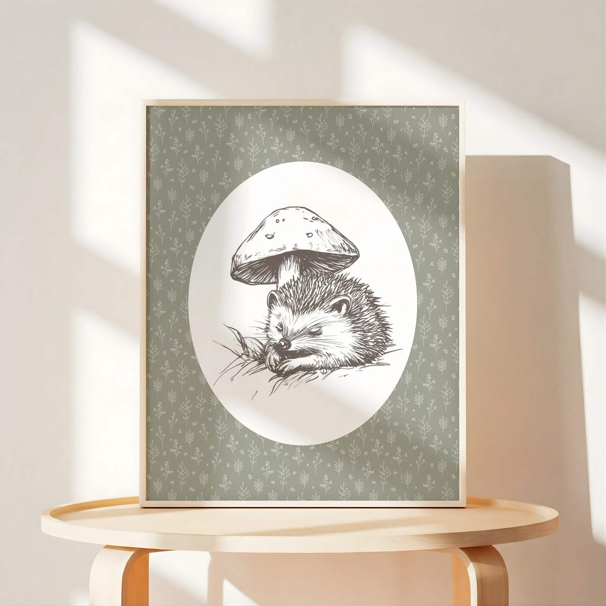 Sage Pattern Woodland Nursery Prints, Set of 6 (Digital Download)