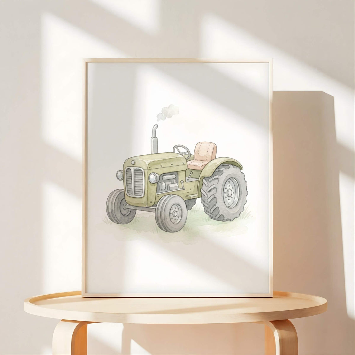 Soft Watercolor Construction Nursery Prints, Set of 6 (Digital Download)