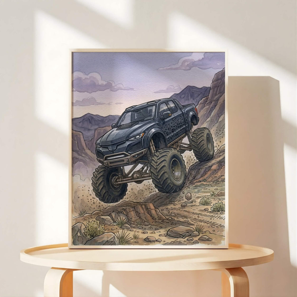 Off-Road Monster Truck Nursery Prints, Set of 6 (Digital Download)