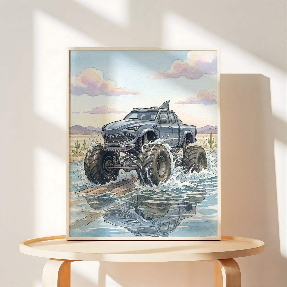 Off-Road Monster Truck Nursery Prints, Set of 6 (Digital Download)