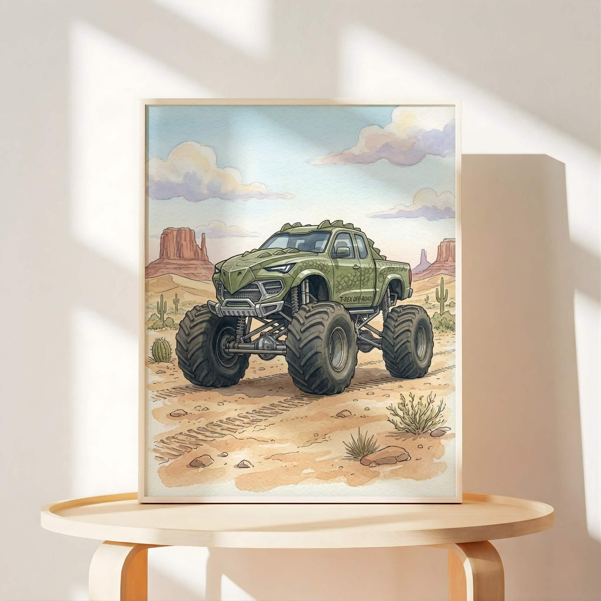 Off-Road Monster Truck Nursery Prints, Set of 6 (Digital Download)