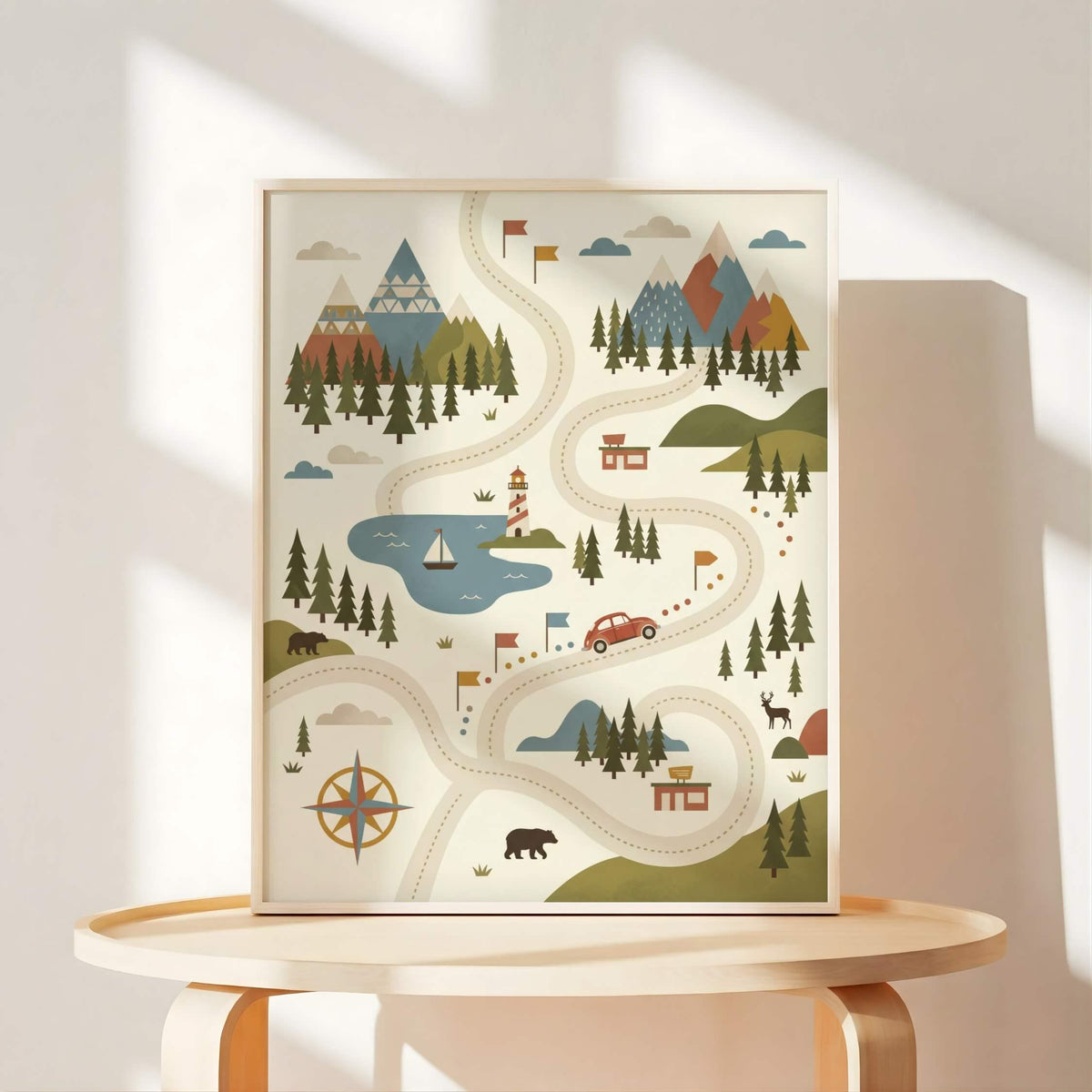 Vintage Road Trip Nursery Print Set (Digital Download)