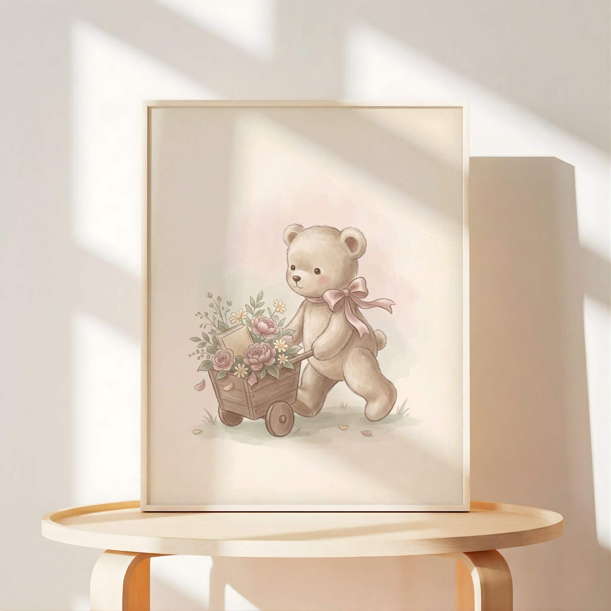 Cottagecore Teddy Bear Nursery Prints, Set of 6