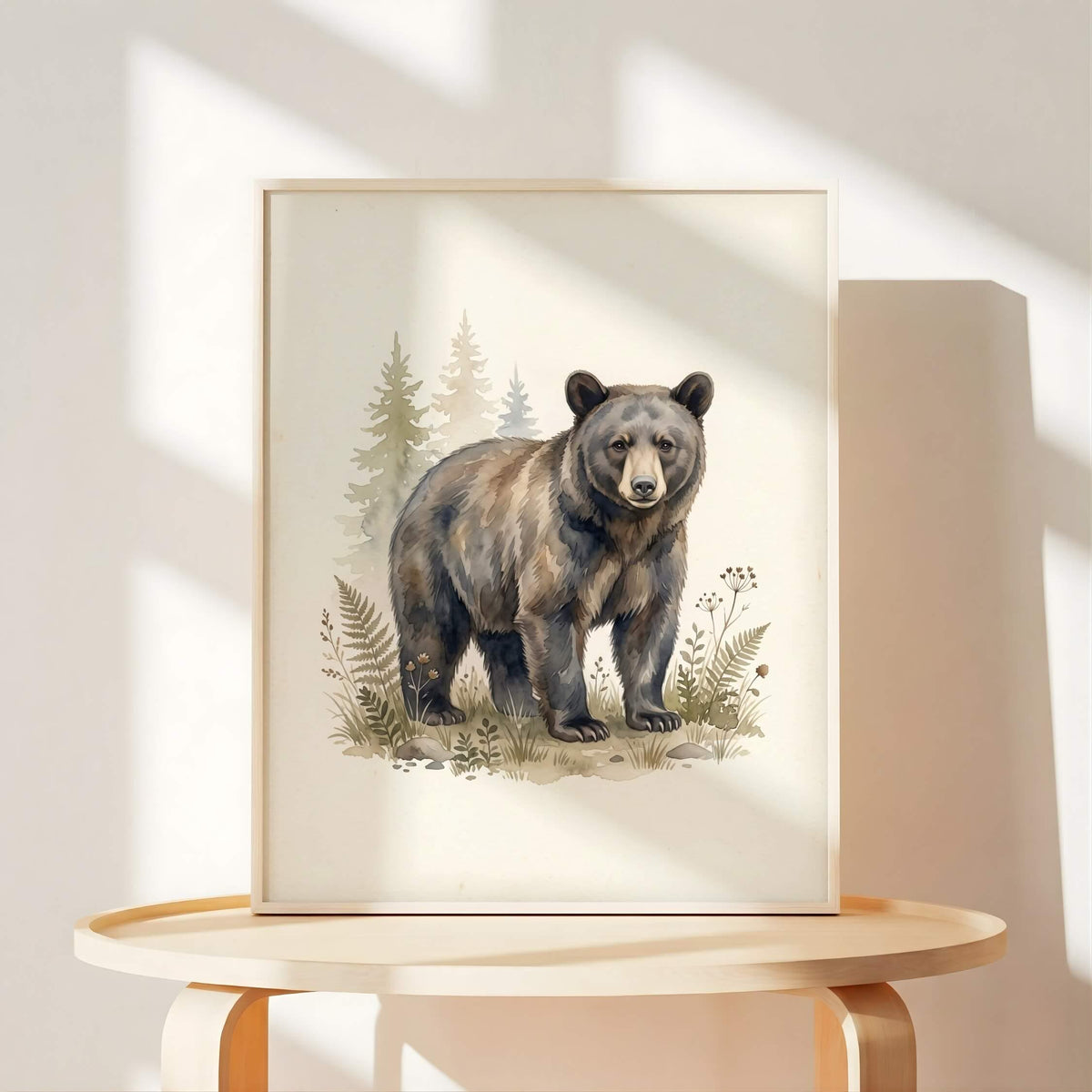 Rustic Woodland Animal Nursery Prints, Set of 6 (Digital Download)