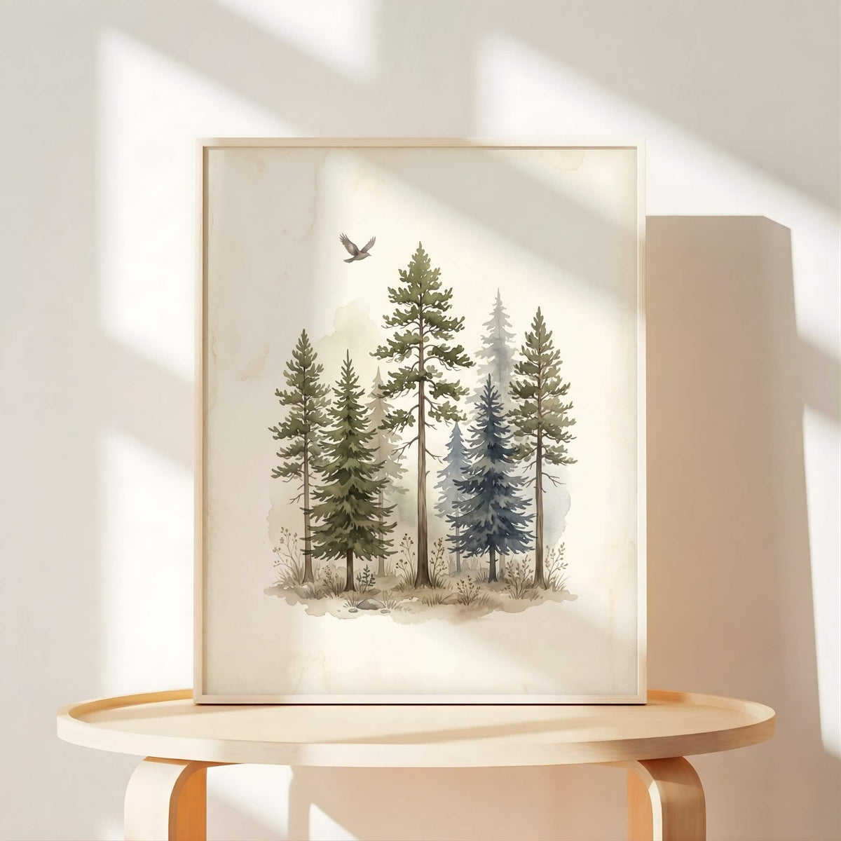 Rustic Woodland Animal Nursery Prints, Set of 6 (Digital Download)