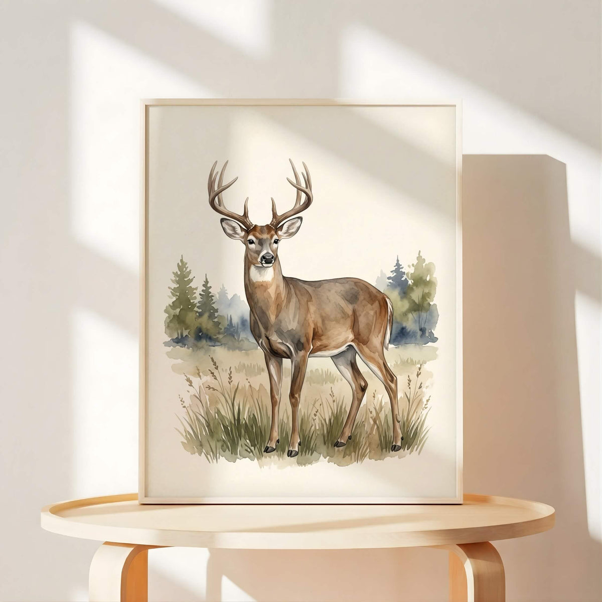 Rustic Woodland Animal Nursery Prints, Set of 6 (Digital Download)
