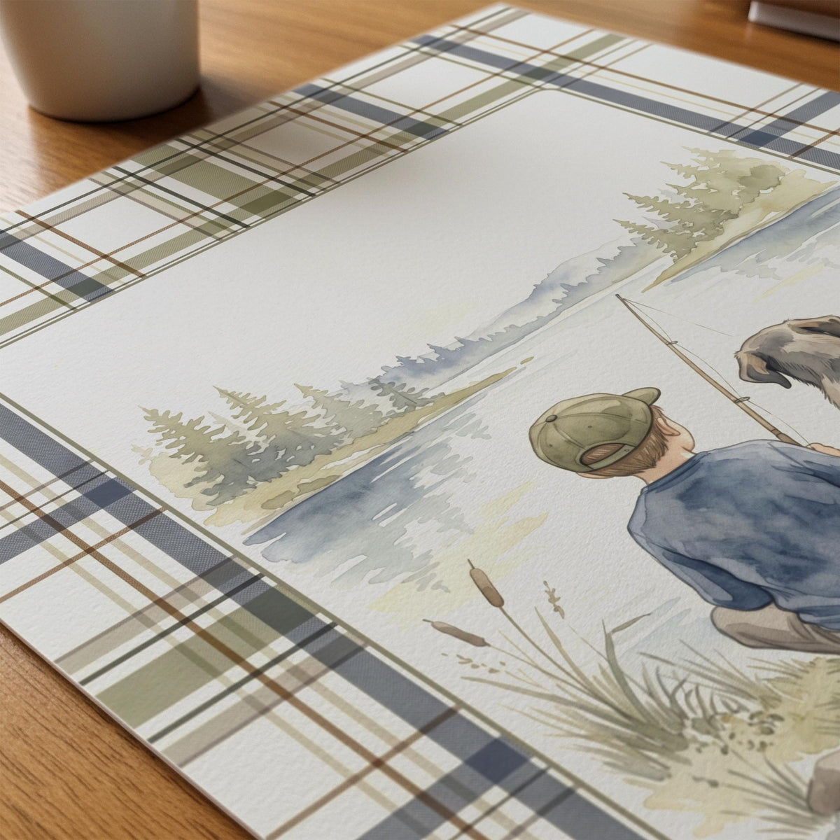 Plaid Fishing Nursery Prints, Set of 20 (Digital Download)
