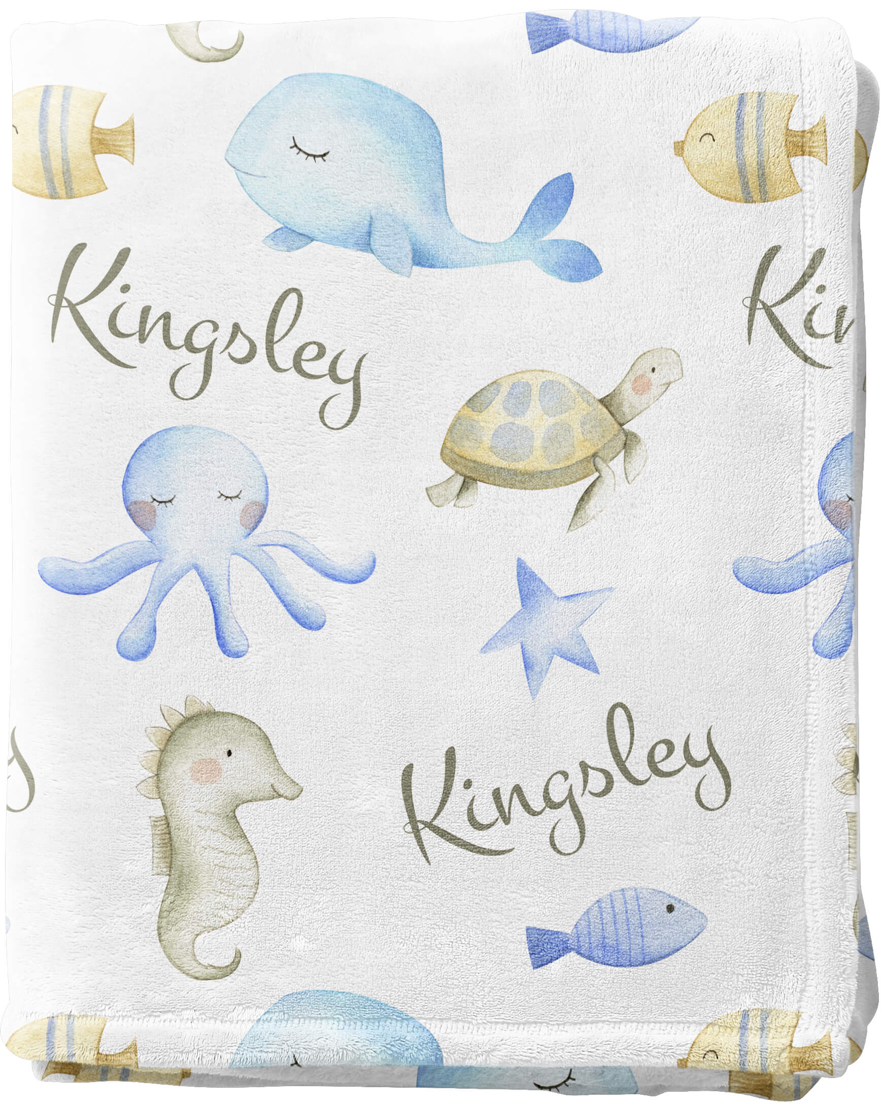 Under the Sea Ocean Themed Baby Blanket Happy Vibes Mall
