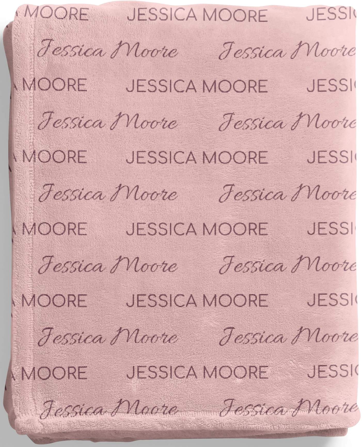 Personalized Baby Blankets for Girls with Name, Pink