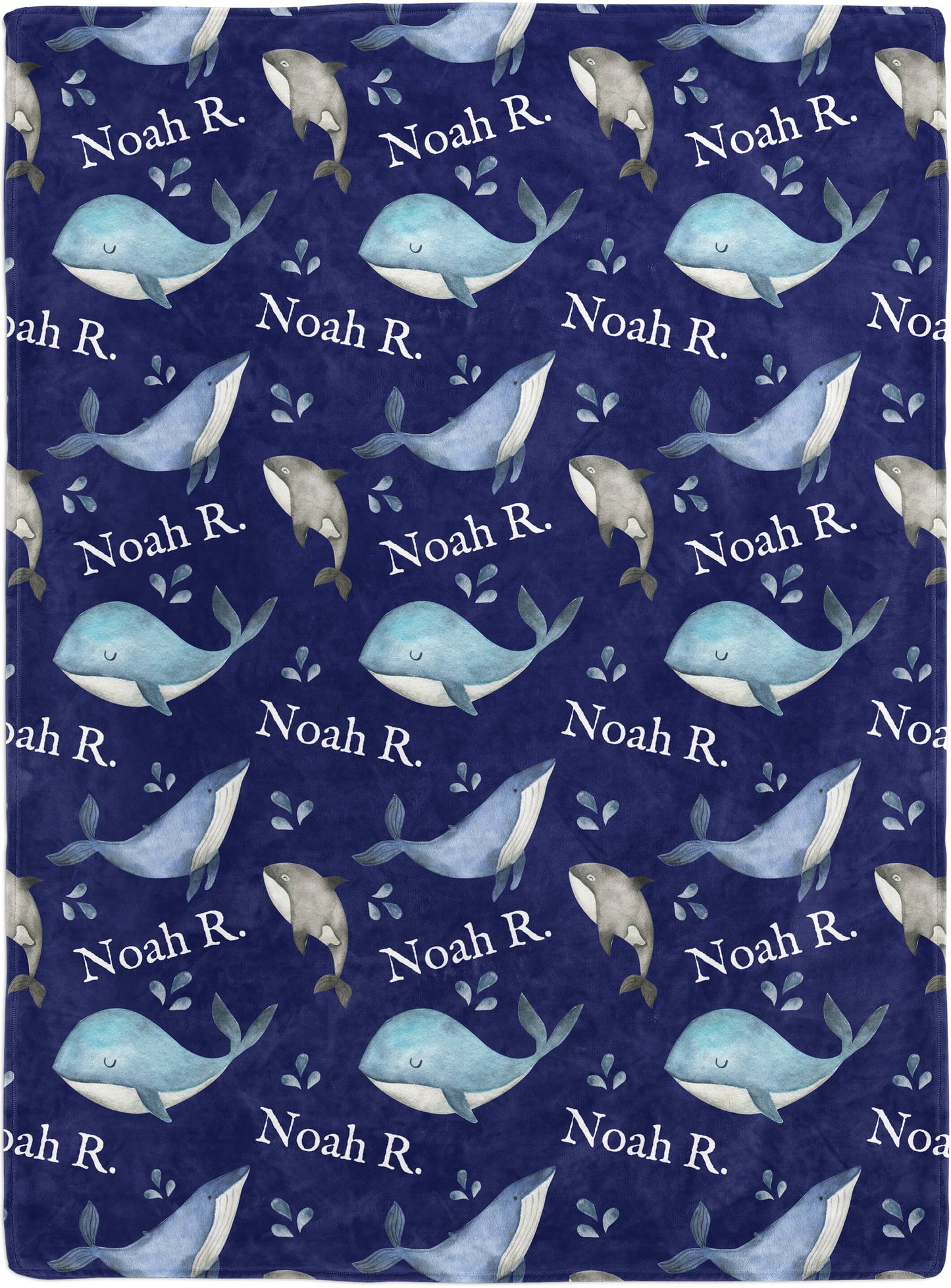 Monogrammed Baby Blankets with Whales - The Perfect Blend of Comfort, Quality, and Style